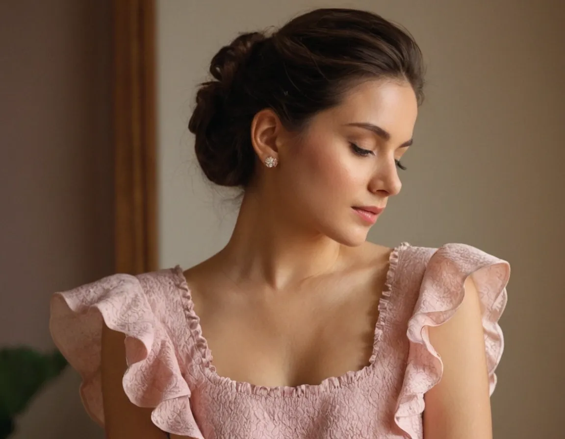 Frill Sleeve Blouse Designs