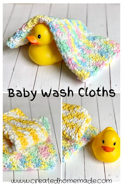 Crochet Baby Wash Cloths