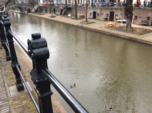 オランダ・ユトレヒトの運河（Oudegracht）