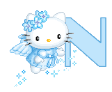 HelloKitty Text-Free Text kitty Blue-Kitty Text-HelloKitty Blue Text