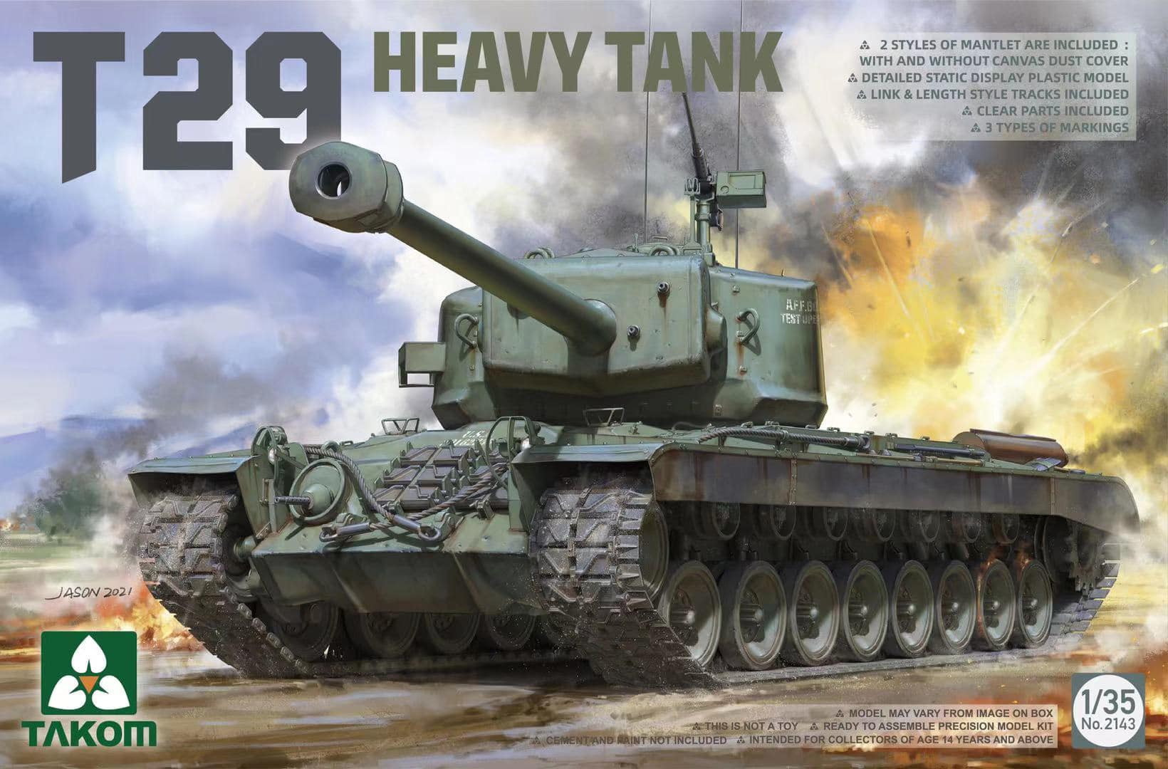The Modelling News: Construction review: T29 Heavy Tank from Takom 1/35th  scale
