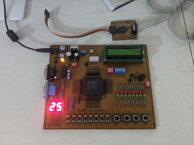 XC95108 Two-Digit BCD to 7-Segment Display VHDL