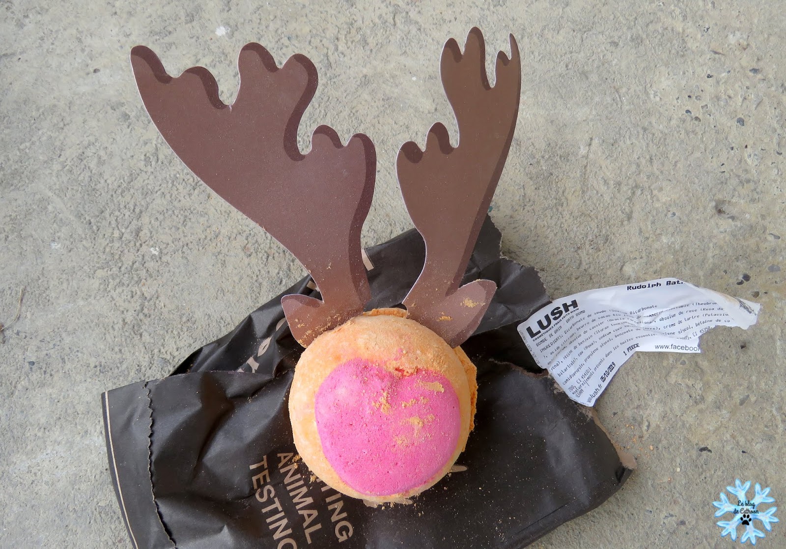 Bombe de bain Rudolph de Lush