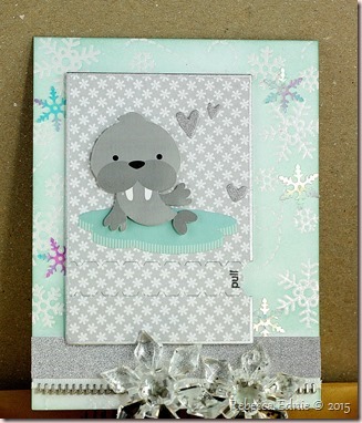 walrus snowflake ty card