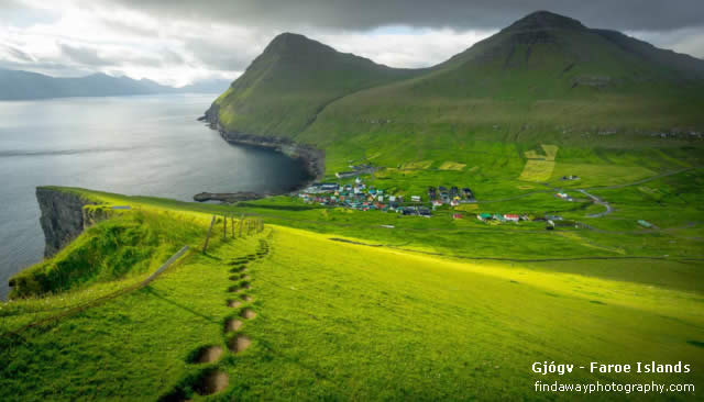 Gjógv ( Gjáargarður ) - Ilha Eysturoy, Ilhas Faroé