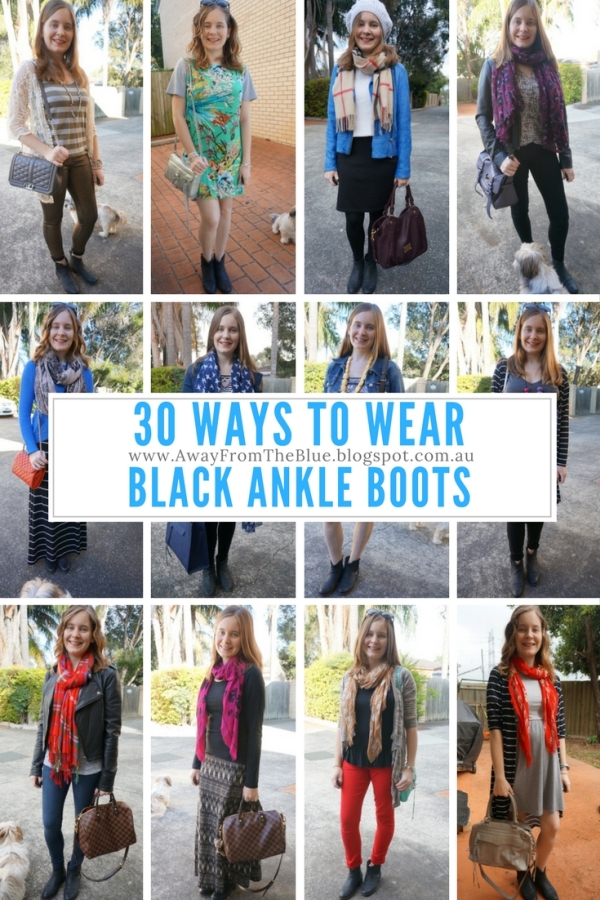 30 ways to wear black leather ankle boots | Away From The Blue blog
