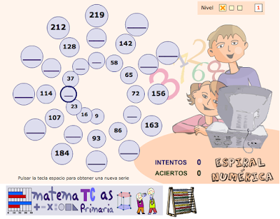 http://ntic.educacion.es/w3/eos/MaterialesEducativos/mem2008/matematicas_primaria/numeracion/operaciones/espiralnumerica.swf