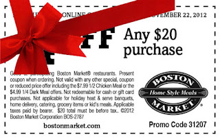 Free Printable Boston Market Coupons