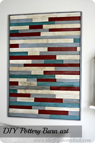 DIY pottery barn wood art