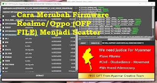 Cara Merubah Firmware Realme/Oppo (OFP FILE) Menjadi Scatter