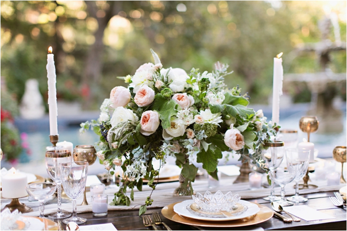 Elegant Tablescape | Rancho Las Lomas Wedding Inspiration by Damaris Mia Photography