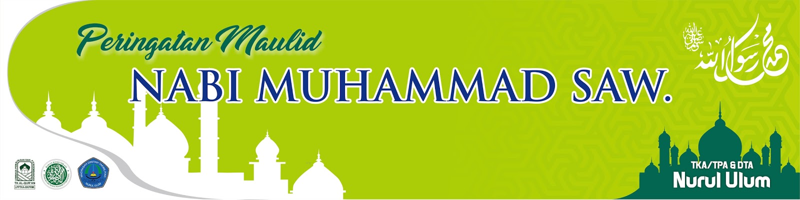 Download Template Spanduk Maulid Nabi Muhammad SAW. 2017 