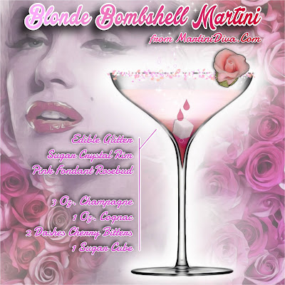 Blonde Bombshell Martini Cocktail Recipe with Ingredients and Instructions