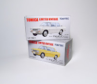 Tomica Limited Vintage: LV-152a + LV-152b Datsun Bluebird 2-Door Sedan 1300 Deluxe(1969)