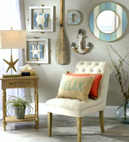 coastal wall decor for bedroom