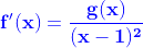 g(x)/(x-1)²