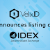 Velix.ID mengumumkan daftar VXD di IDEX