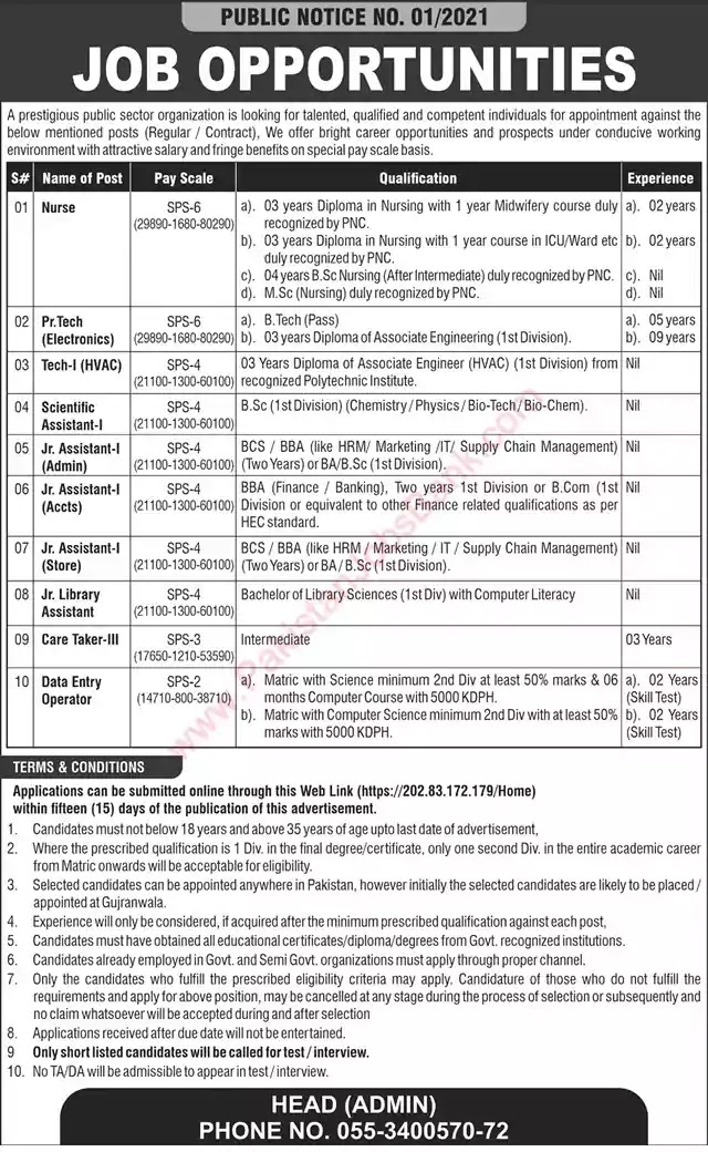 Latest Jobs in Pakistan Public Sector Organization Jobs 2021 | Apply Online