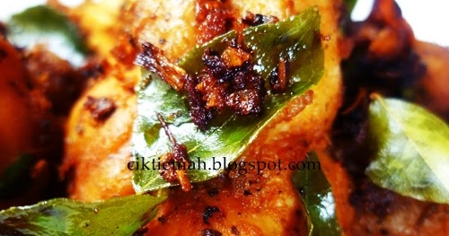 Resepi masakan Ayam Goreng Lemon.  cik tiemah