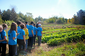 Touring the garden