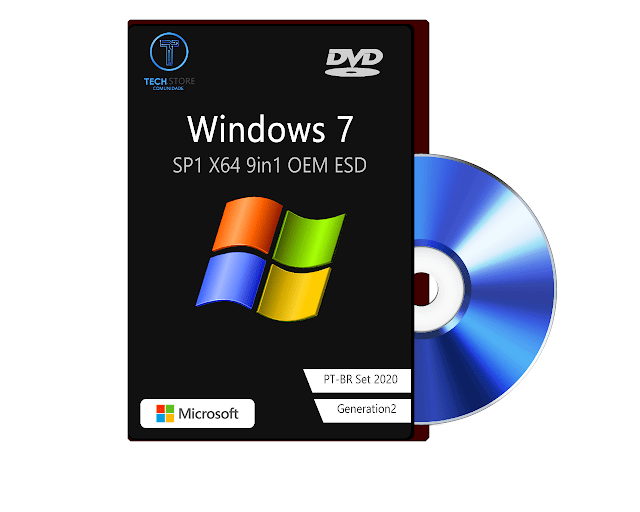 Download Grátis! Windows 7 SP1 X64 9in1 OEM ESD pt-BR - 2020