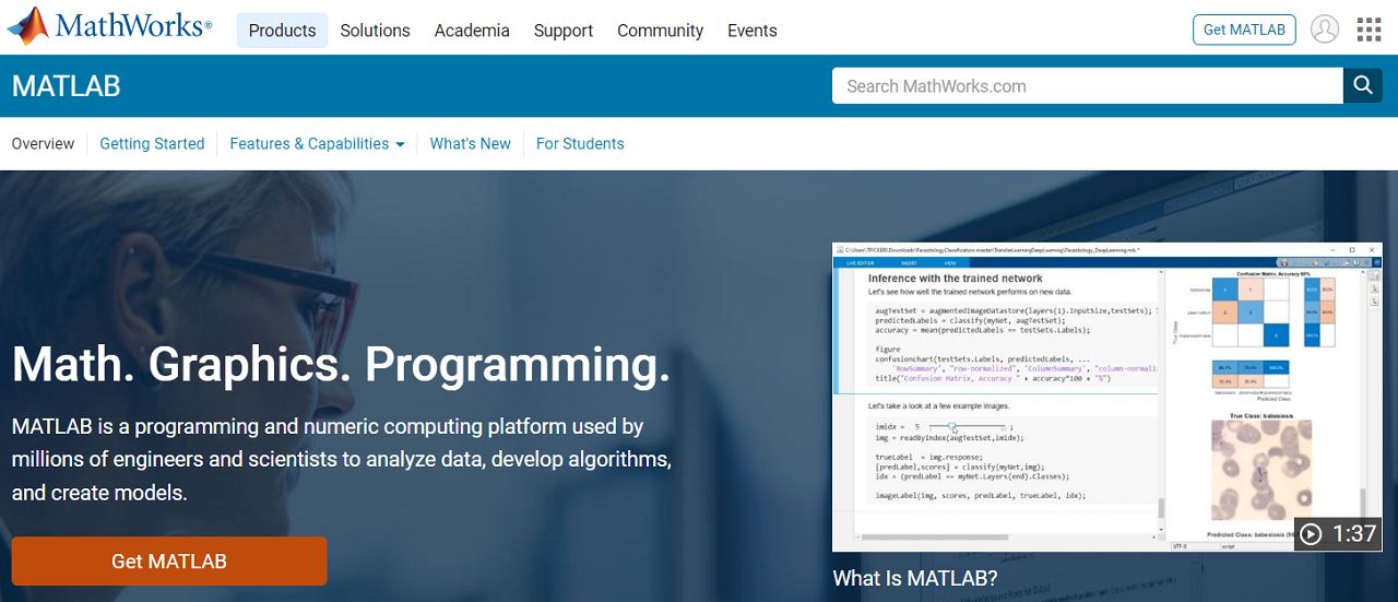 Get MATLAB butonunu seçin