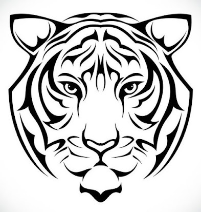 Tribal-Tiger-Head-Tattoo-Design