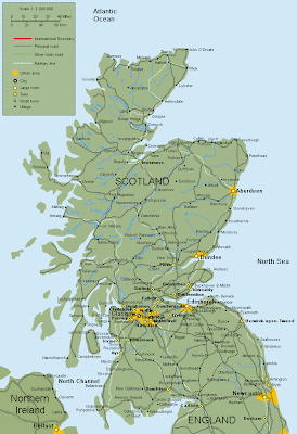 Scotland Map Region Area