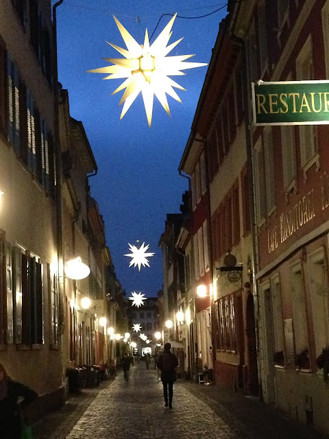 Heidelberger Weihnachtsmarkt Weihnachtsbeleuchtung