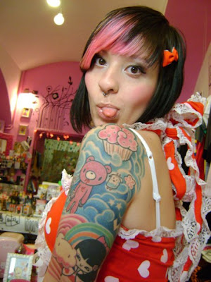 Tattoo location Kawaii tattoo left arm Artist shop location Andrea Becchi