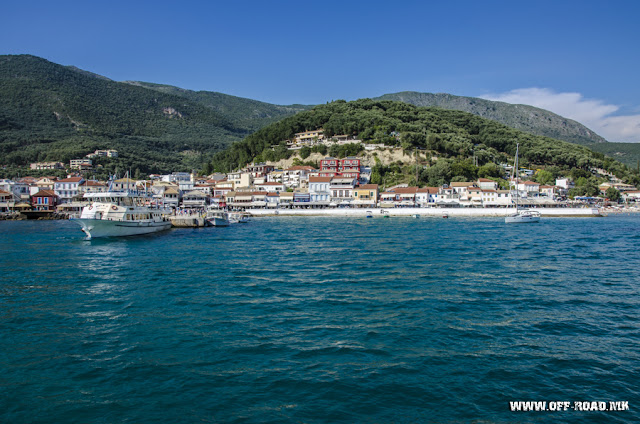 Parga city in Greece - view from the sea