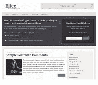 Elice Premium Looking blogger template