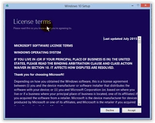Windows 10 - License terms