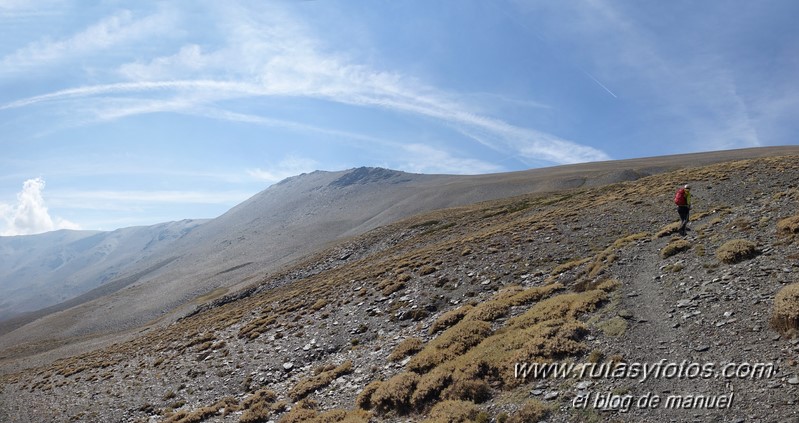 Cerro Pelado - Cerro Rasero desde el Refugio de Postero Alto