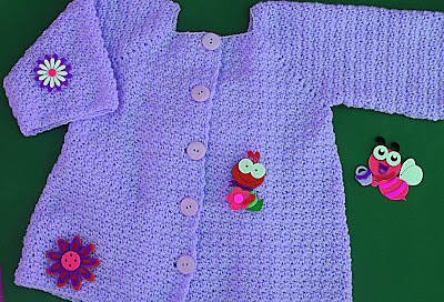 6 - Crochet Imagenes Abrigo rosa a crocher y ganchillo muy fácil y sencillo , lindo por Majovel Crochet