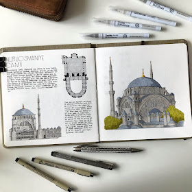 08-Nuruosmaniye-Mosque-Architecture-Sketchbook-Oğuzhan-Çengel-www-designstack-co