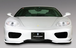 Exotic fast white Ferrari car wallpaper