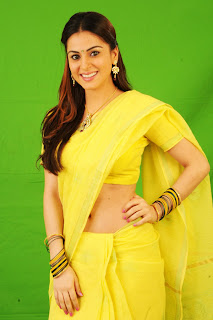 Shraddha Arya Hot In Yellow saree