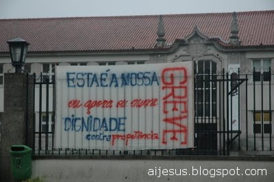 Greve dos professores portugueses Viseu
