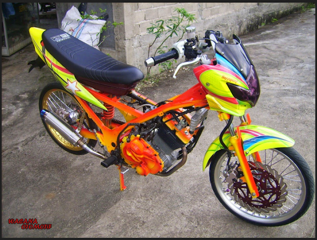 15 Modifikasi Motor Suzuki Satria Fu Airbrush Terbaru