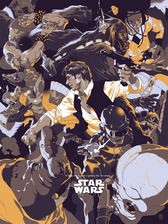 Tomer Hanuka ilustrações posters cartazes filmes vintage Star Wars