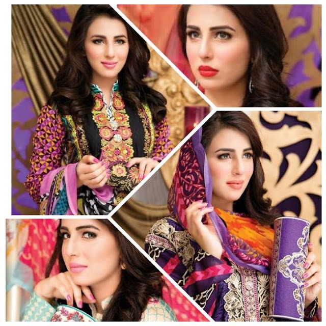 Ushna Shah PhotoShoot For Falak Fabrics