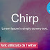 Chirp | il nuovo font utilizzato da Twitter