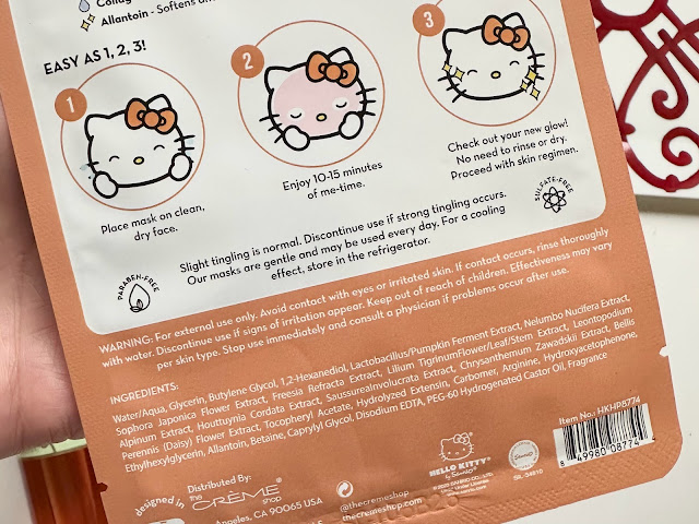 The Creme Shop x Hello Kitty Hello, Plump-kin! Printed Essence Sheet Mask