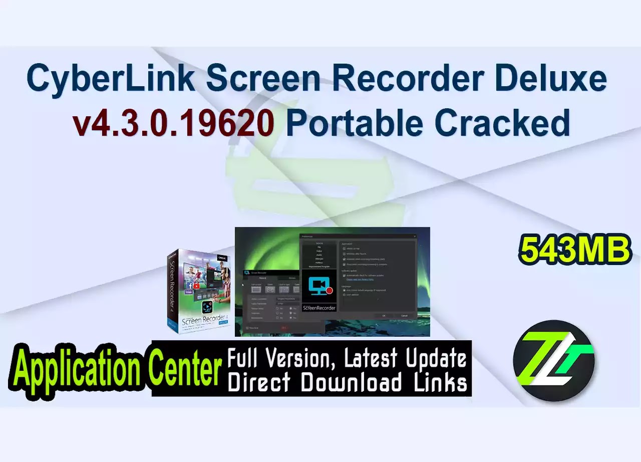 CyberLink Screen Recorder Deluxe v4.3.0.19620 Portable Cracked