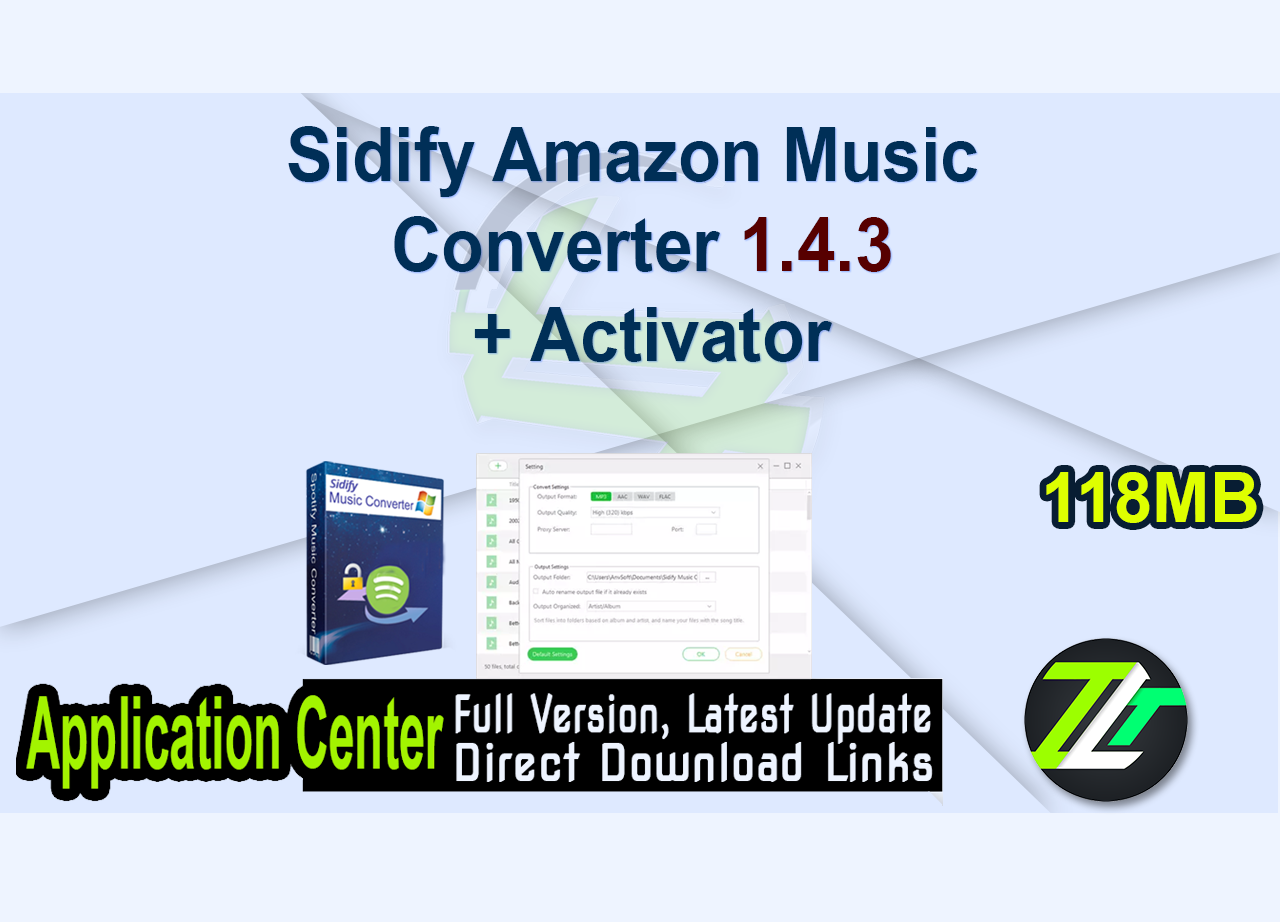 Sidify Amazon Music Converter 1.4.3 + Activator