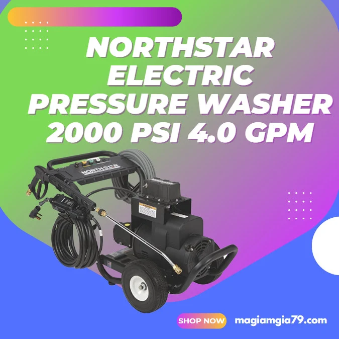 NorthStar Electric Cold Water Total Start/Stop Commercial Pressure Washer -2000 PSI, 4.0 GPM, 230 Volts