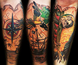 Pirate Tattoo 2/3 sleeve