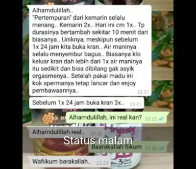 Testimoni Madu Japri Pakdhe