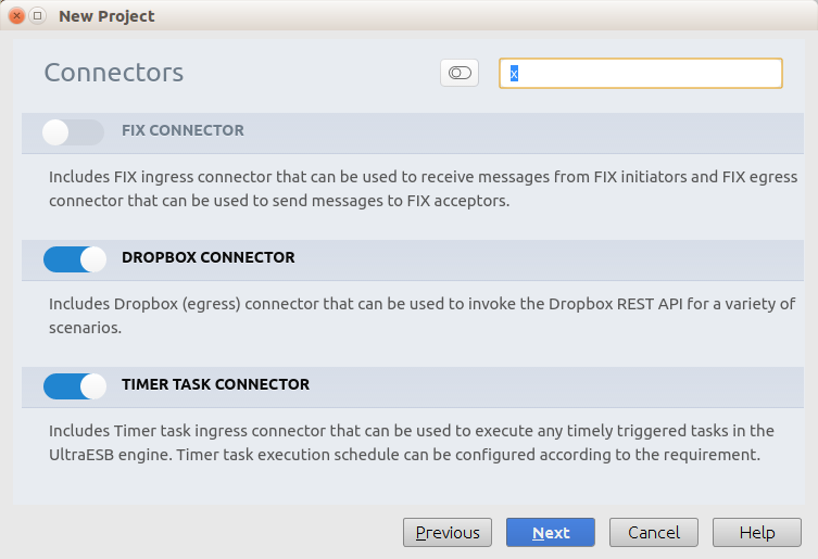 Dropbox Sync: Connector Selection